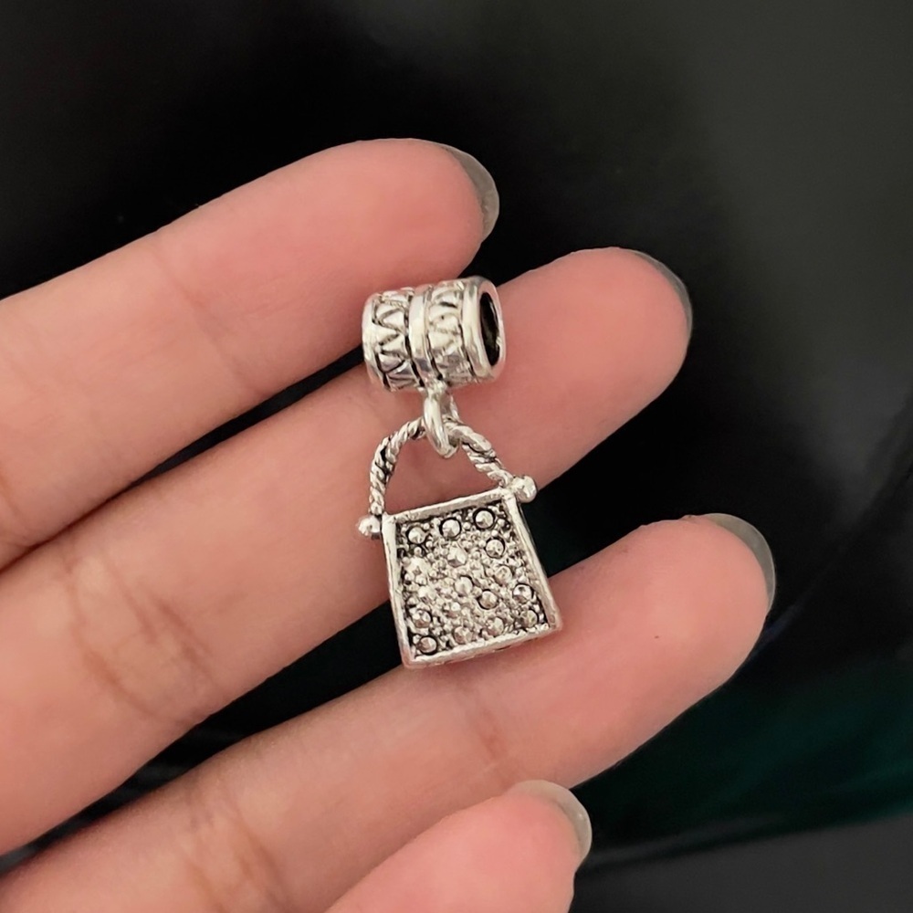 Vintage Sterling silver handbag charm